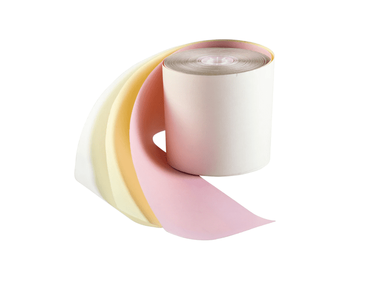 79mm x 70mm 3ply Carbonless Roll Manufacturer